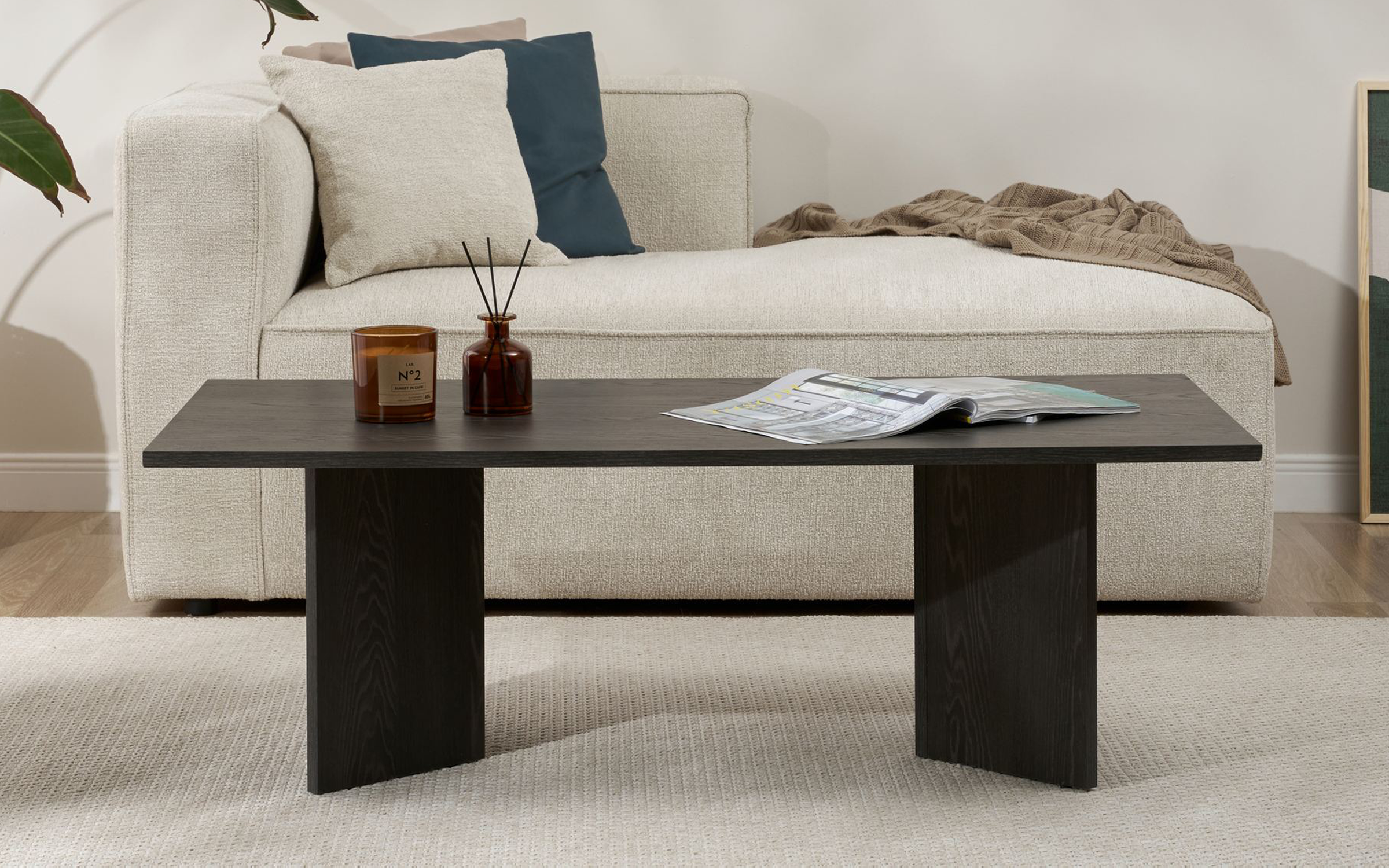 Masuta de cafea Sabin, Lumiere negru  3